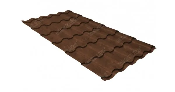 Металлочерепица кредо GL 0,5 Safari Twincolor Brown купить в Нефтекамске