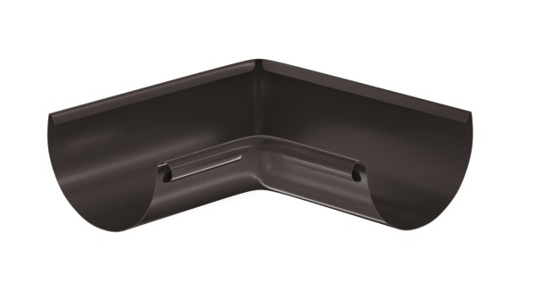 Водосток Aquasistem, система 125x90 - Угол желоба, внутренний 90° RR 32 Тёмно-Коричневый купить в Нефтекамске