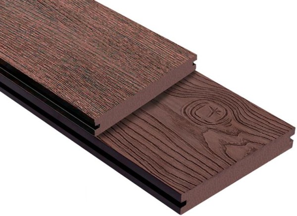 Террасная доска ДПК Outdoor 3D полнотелая STORM/OCEAN BROWN коричневая микс купить в Нефтекамске