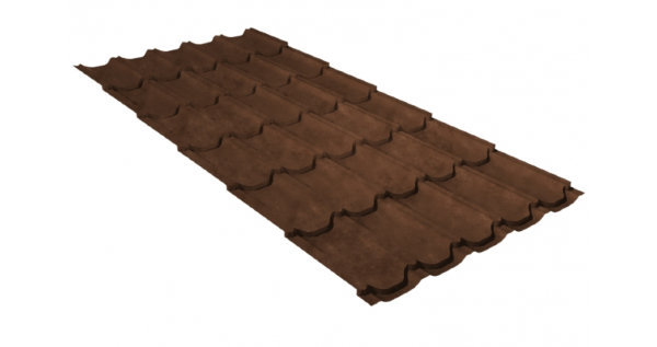 Металлочерепица квинта плюс GL 0,5 Safari Twincolor Brown купить в Нефтекамске