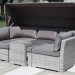 Диван-Трансформер AFINA плетеный из иск. ротанга AFM-320G Grey купить в Нефтекамске