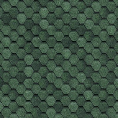 Гибкая черепица Shinglas, серия Финская,коллекция Соната  – Зеленый