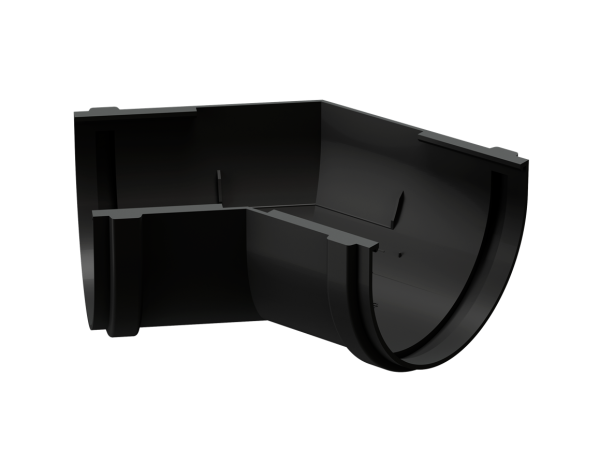 Угол желоба универсал 135˚ Docke Premium ПВХ - Карбон купить в Нефтекамске