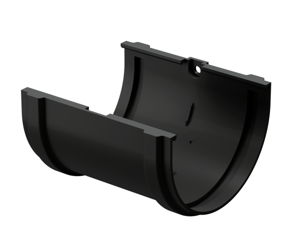 Соединитель желоба Docke Premium ПВХ - Карбон купить в Нефтекамске