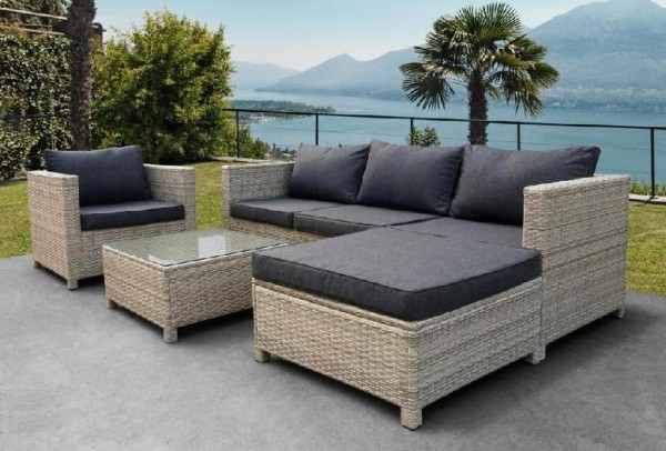 Комплект мебели AFINA плетеной из иск. ротанга YR821G Grey/Grey купить в Нефтекамске