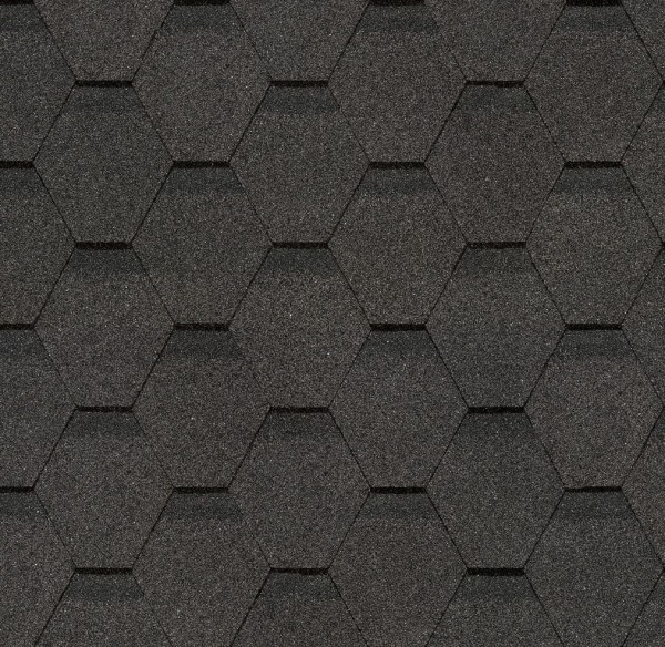 Гибкая черепица Docke, коллекция Шестигранник Серый купить в Нефтекамске