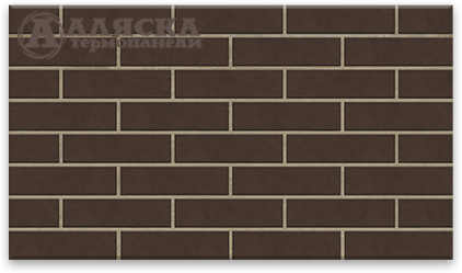 Фасадная Термопанели Аляска Amsterdam brown купить в Нефтекамске
