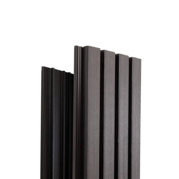 Фасадная доска Ecodecking Техно реечная 200х26х3000 Графит купить в Нефтекамске Фасадная доска Ecodecking Техно реечная 200х26х3000 Графит купить в Нефтекамске