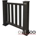 Ограждение из ДПК Outdoor Классик 3D STORM чёрный купить в Нефтекамске