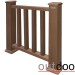 Ограждение из ДПК Outdoor Классик 3D STORM коричневый микс купить в Нефтекамске