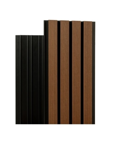 Фасадная реечная панель Ecodecking Скай коэкструзия 200х20х3000 Тик купить в Нефтекамске Фасадная реечная панель Ecodecking Скай коэкструзия 200х20х3000 Тик купить в Нефтекамске