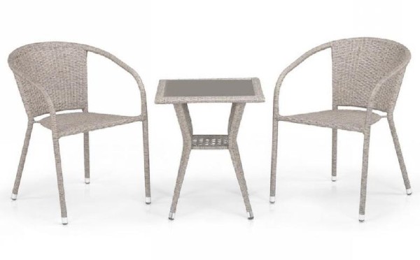 Комплект плетеной мебели AFINA из иск. ротанга T25C/Y137C-W85 Latte 2Pcs купить в Нефтекамске