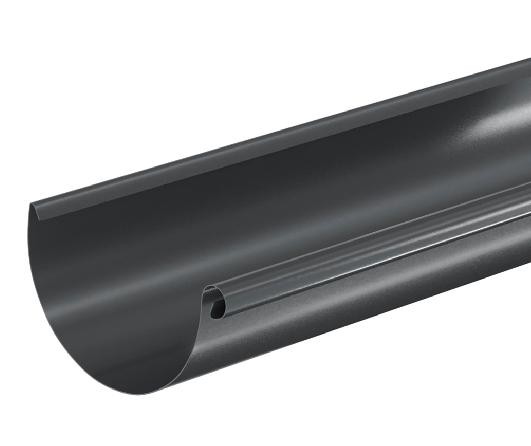 Водосток Aquasistem, система 125x90 - Водосточный желоб 3.00м RAL 7024 Тёмно-серый купить в Нефтекамске