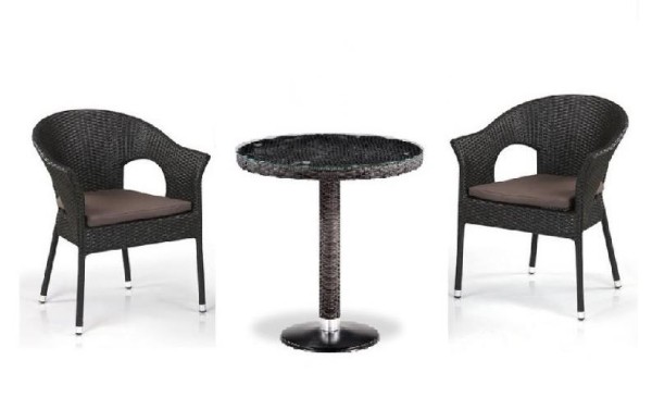 Комплект плетеной мебели AFINA из иск. ротанга T601/Y79A-W53 Brown 2Pcs купить в Нефтекамске