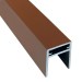 П-профиль Алюминиевый EasyDecking 35x25 Коричневый купить в Нефтекамске
