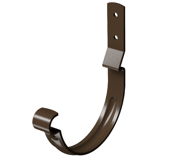 Карнизный крюк короткий (гнутый) D125 Döcke STAL PREMIUM Каштан, (RAL 8017) купить в Нефтекамске