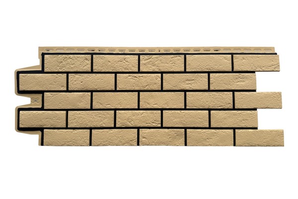 ФП Grand Line состаренный кирпич премиум Песочный (шов RAL 9005) купить в Нефтекамске